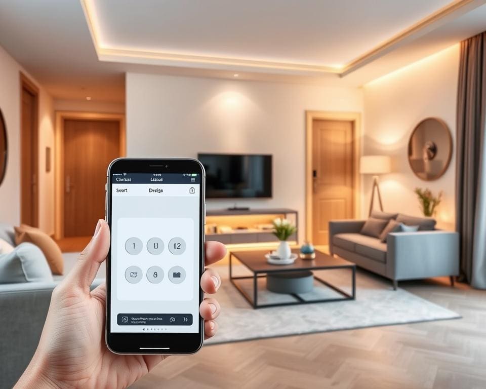 App-basierte Steuerung für Smart Home Sicherheitssysteme