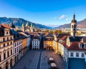 Barocke Altstadt in Salzburg, Österreich