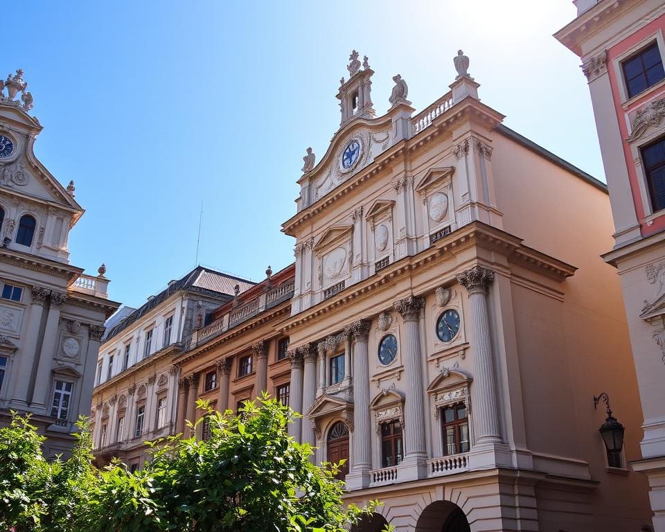 Barocke Fassaden in Wien, Österreich