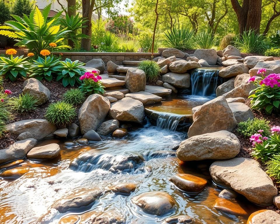 DIY-Bachlauf: So bringen Sie fließendes Wasser in Ihren Garten