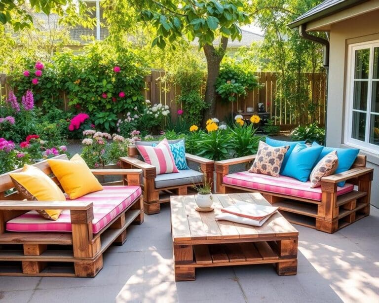 DIY-Outdoor-Lounges: Kreative Sitzgelegenheiten selbst gestalten