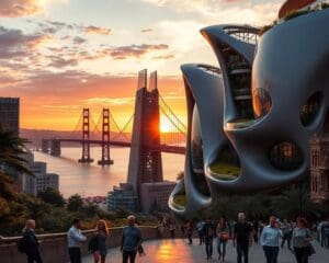 Futuristische Architektur in San Francisco, Kalifornien