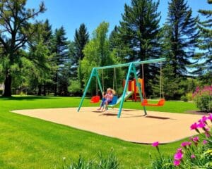 Gartenschaukeln für Kinder: So gestalten Sie sichere Spielplätze