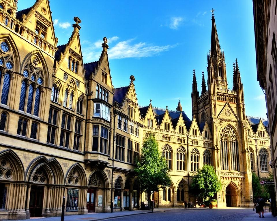 Gotische Fassaden in York, England