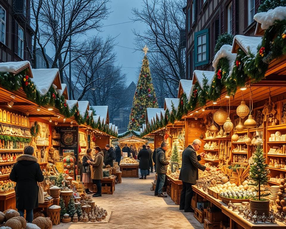 Handwerkskunst auf dem Weihnachtsmarkt