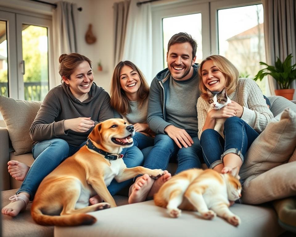 Haustiere fördern das Wohlbefinden