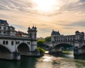 Historische Brücken in Lyon, Frankreich