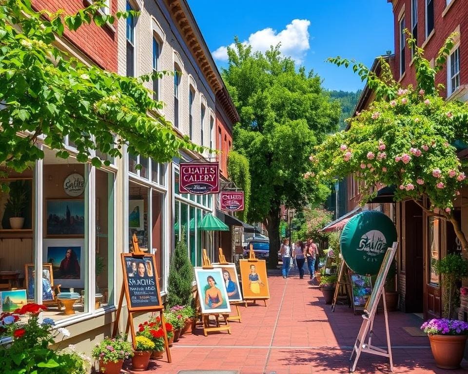 Kunstgalerien und Cafés in Asheville, North Carolina