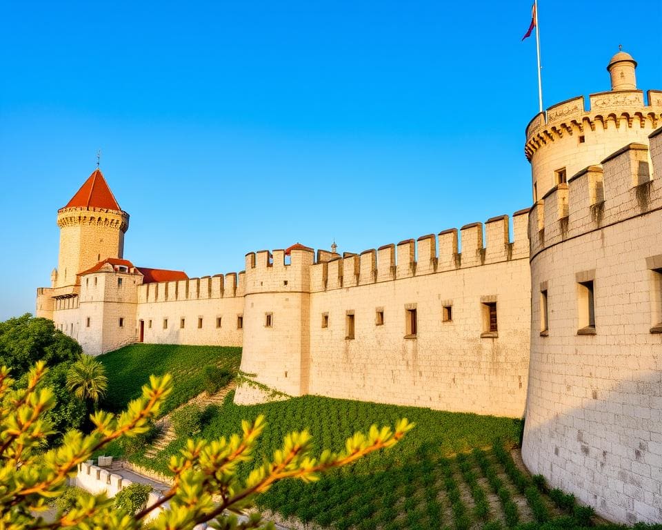 Mittelalterliche Mauern in Dubrovnik, Kroatien