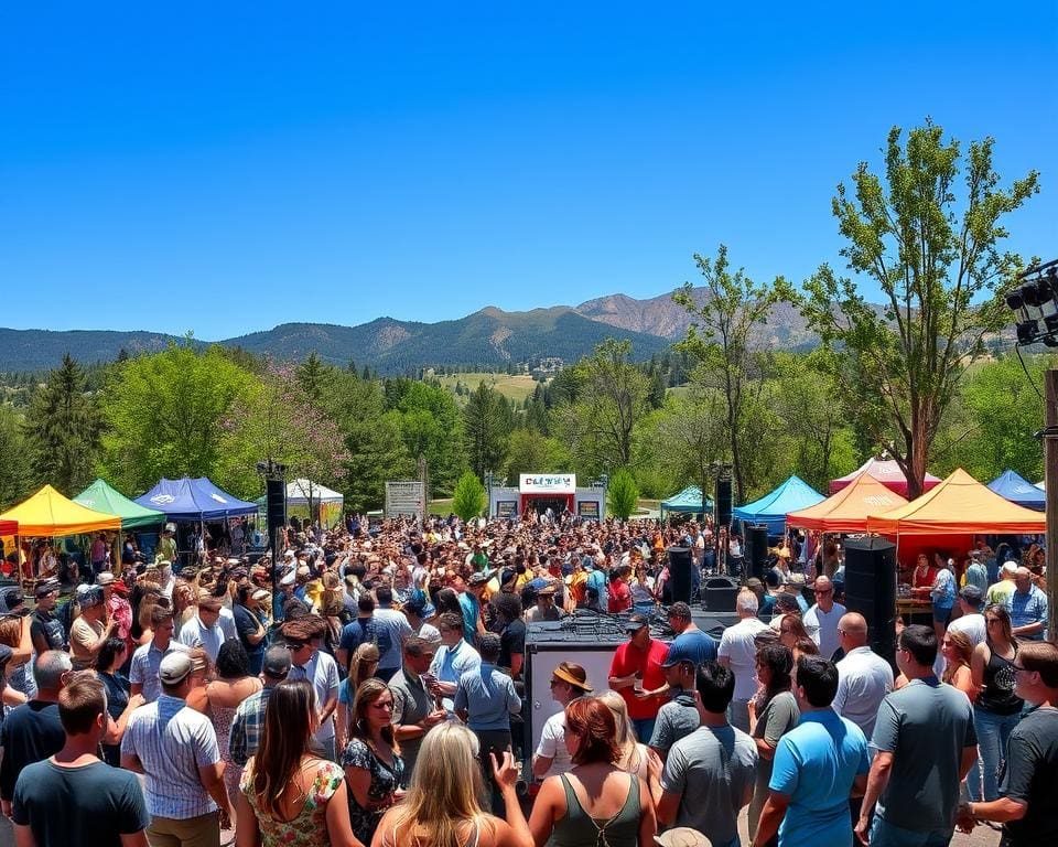 Musikfestivals und Parks in Boulder, Colorado