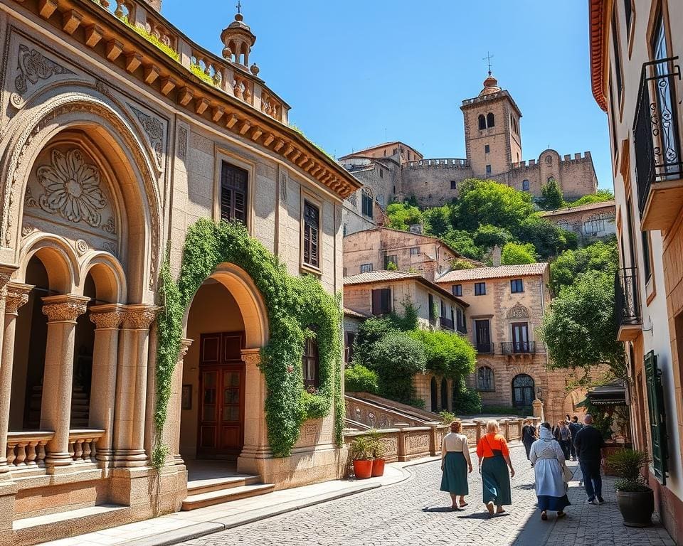 Romanische Architektur in Coimbra, Portugal