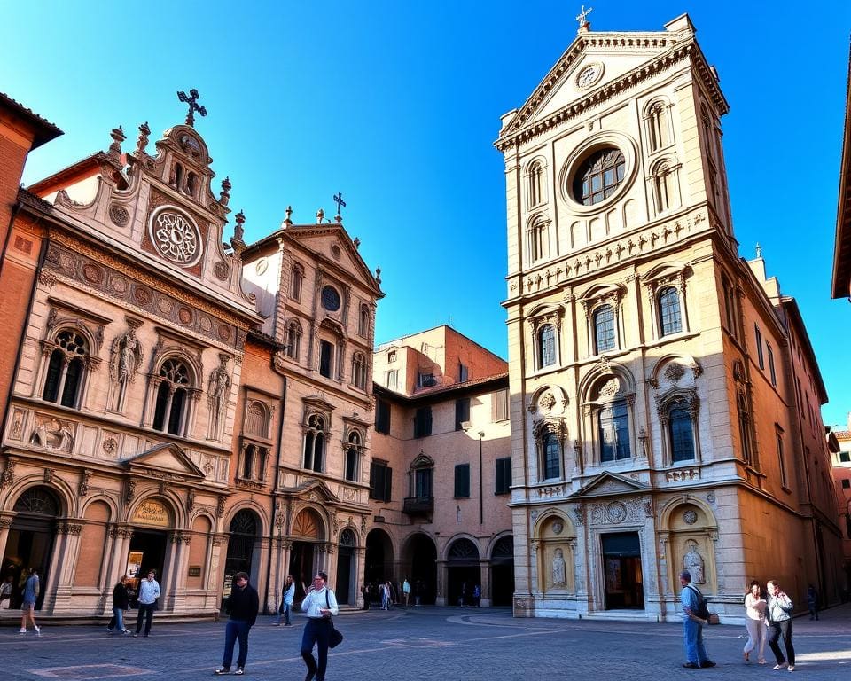 Romanische Architektur in Siena, Italien