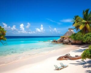 Strände und Tempel in Tulum, Mexiko