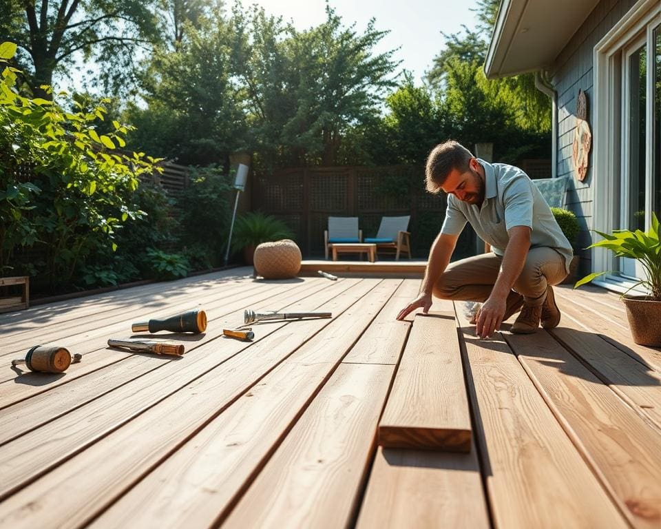 Terrassendielen verlegen: Materialwahl und Pflege