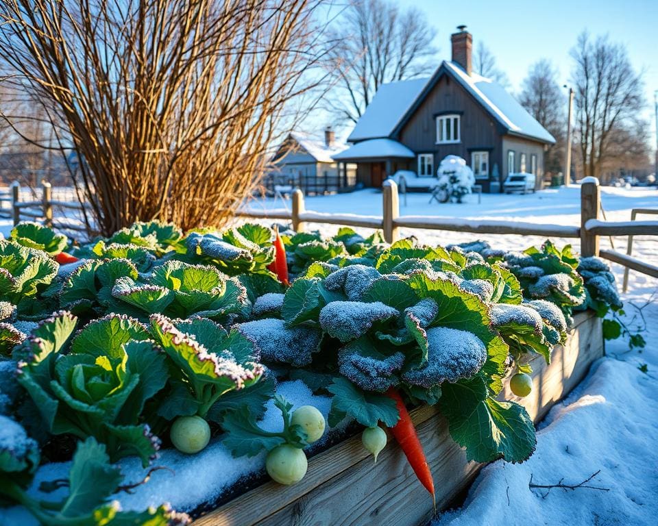 Wintergemüse im Garten