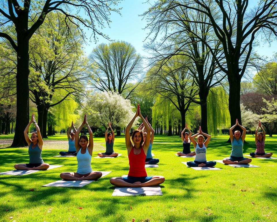 Yoga im Freien