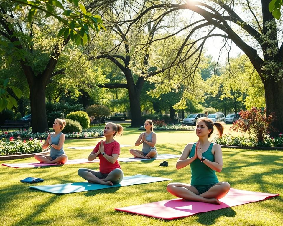 Yoga im Park: Einfache Übungen für frische Luft und Balance