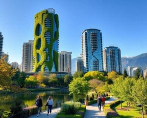 Architektur und Natur in Vancouver, Kanada