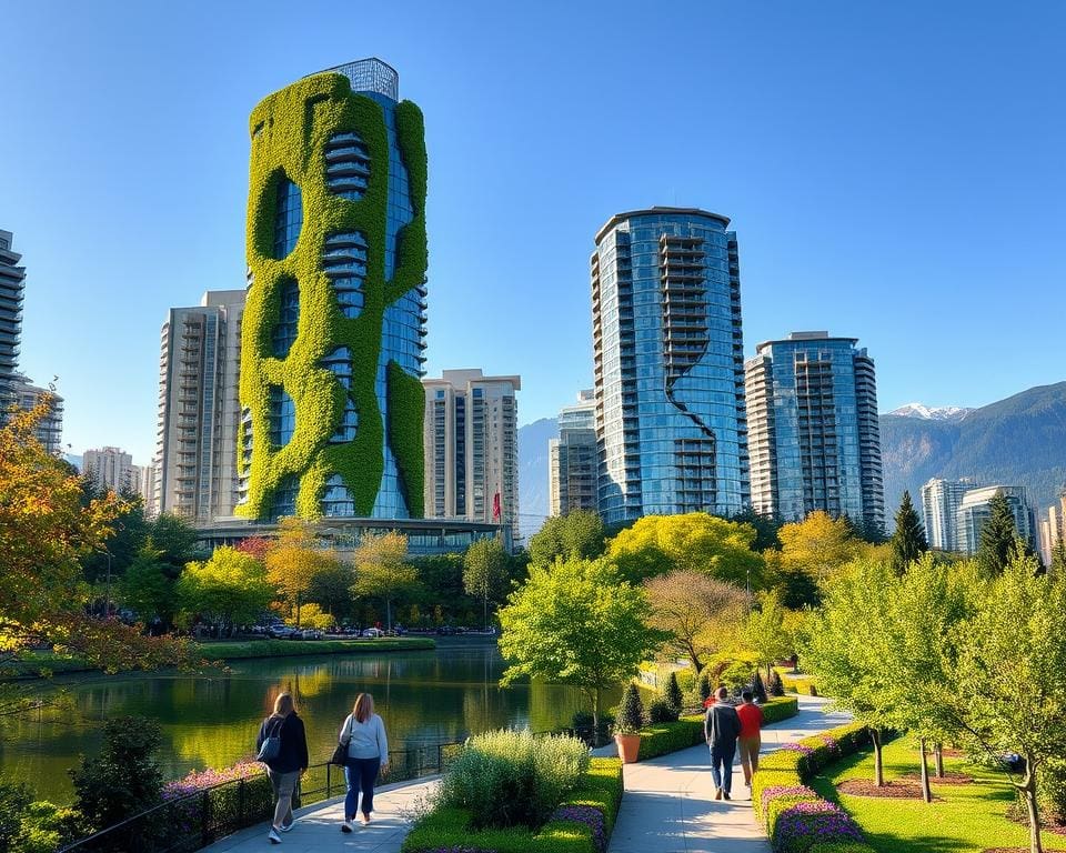 Architektur und Natur in Vancouver, Kanada