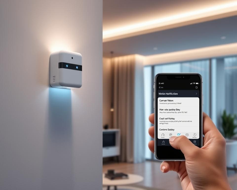 Bewegungsmelder und Echtzeit-Benachrichtigungen in Smart Home