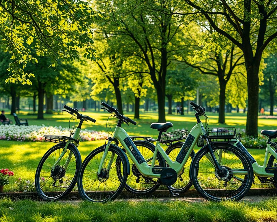 Elektrische Fahrräder mit Solarladung