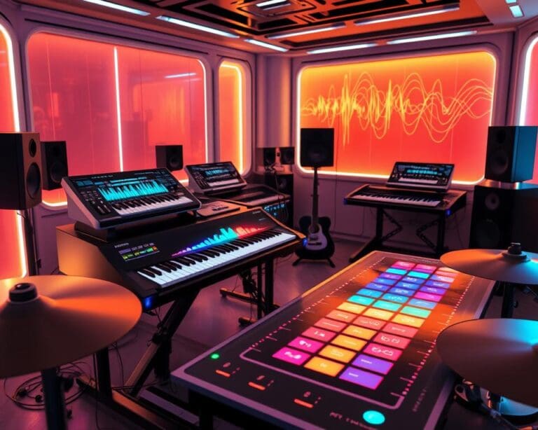 Elektrische Musikinstrumente mit Touch-Bedienung