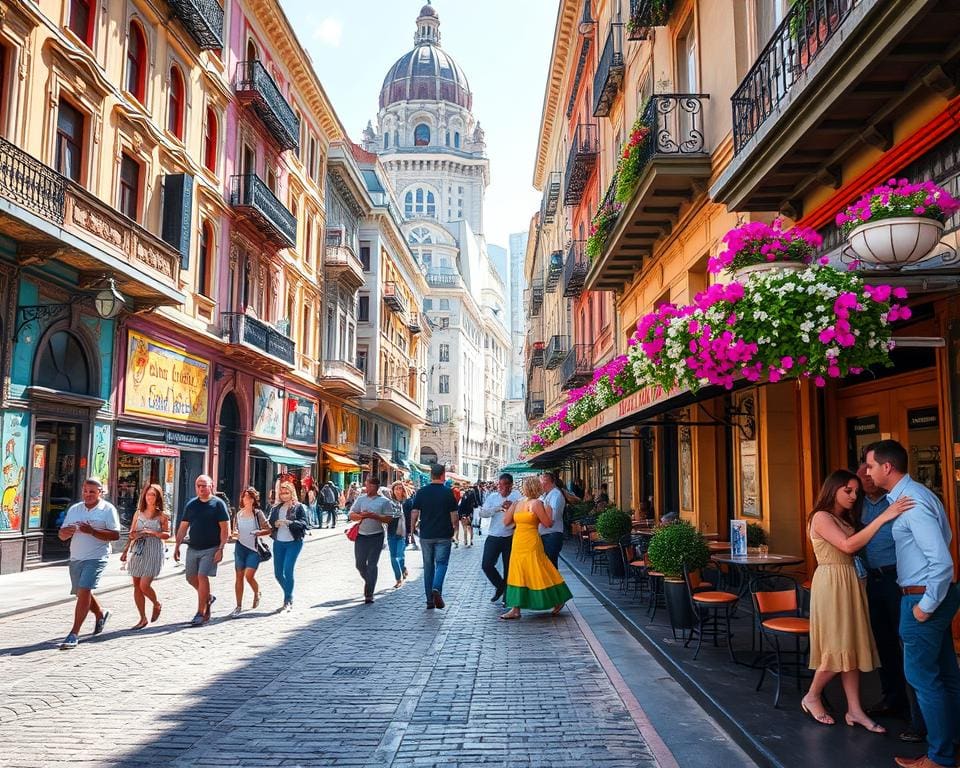 Farbenprächtige Straßen Buenos Aires