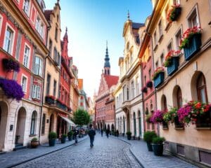 Historische Gassen in Vilnius, Litauen