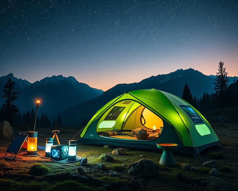 Intelligente Campingausrüstung mit GPS