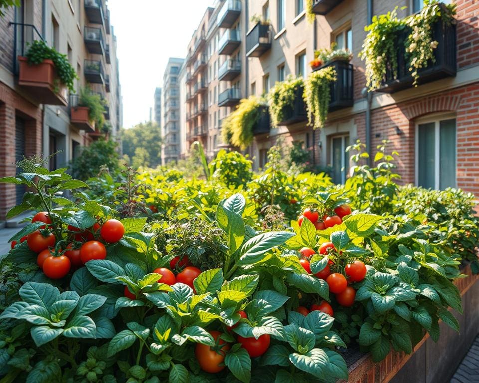 urbaner Gemüsegarten