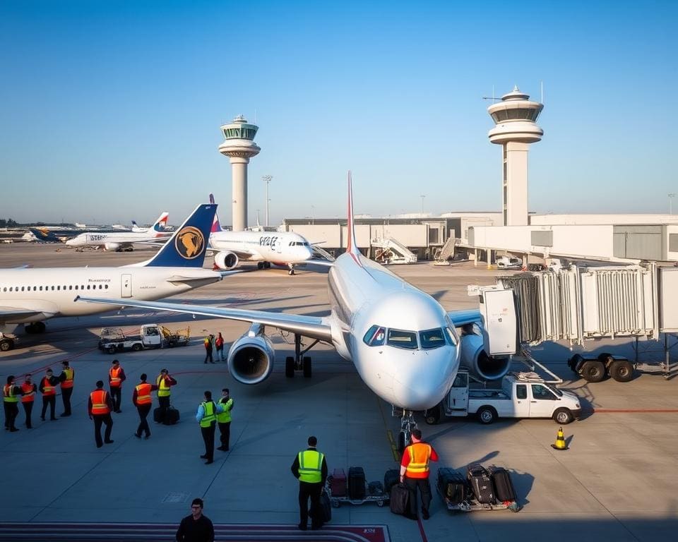 Flugzeugmanagement im Flughafenbetrieb