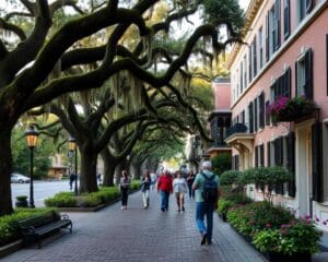 Historische Straßen von Savannah, Georgia