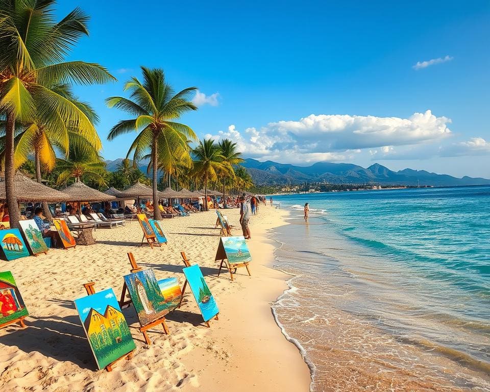 Kunst und Strand in Puerto Vallarta, Mexiko