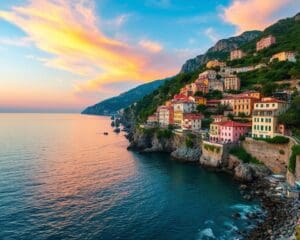 Malerische Küsten in Amalfi, Italien