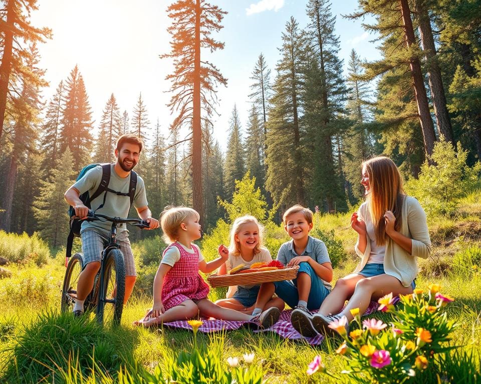 Outdoor-Aktivitäten für Familienausflüge