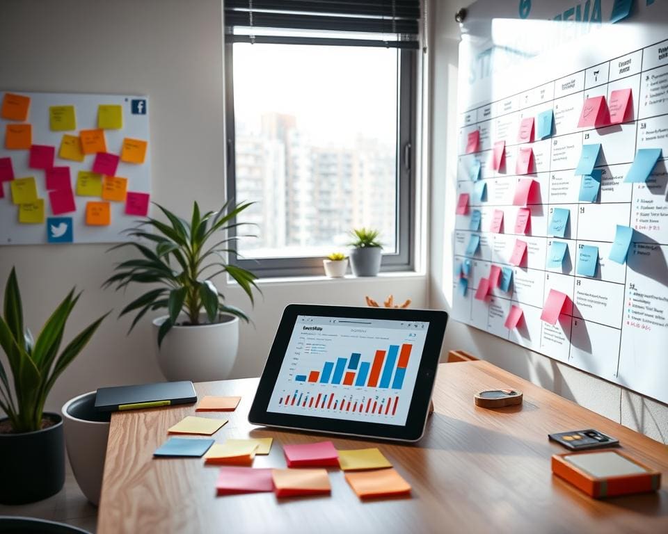 Social Media Strategie und Integration Redaktionsplan