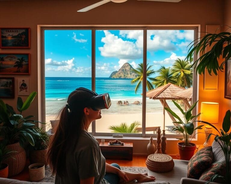 Virtuelle Realität für Reiseerlebnisse von zu Hause
