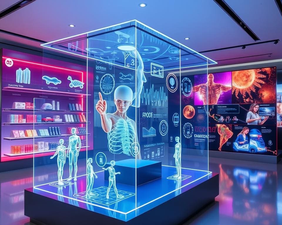 Anwendungen holografischer Anzeigen in verschiedenen Branchen