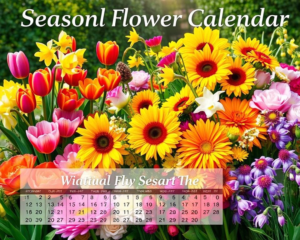 Blütenkalender Frühlingsblüher Sommerblüher Herbstblüher Winterblüher