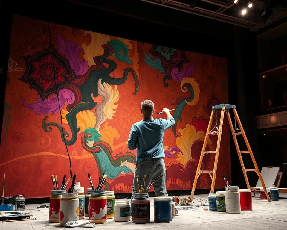 Bühnenmalermeister: Kunstvolle Hintergründe für große Produktionen