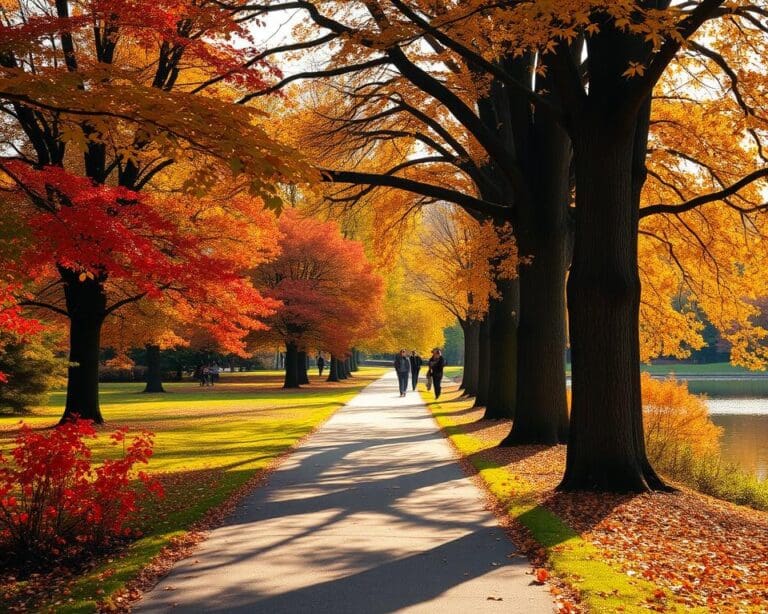 Die schönsten Parks für lange Spaziergänge im Herbst