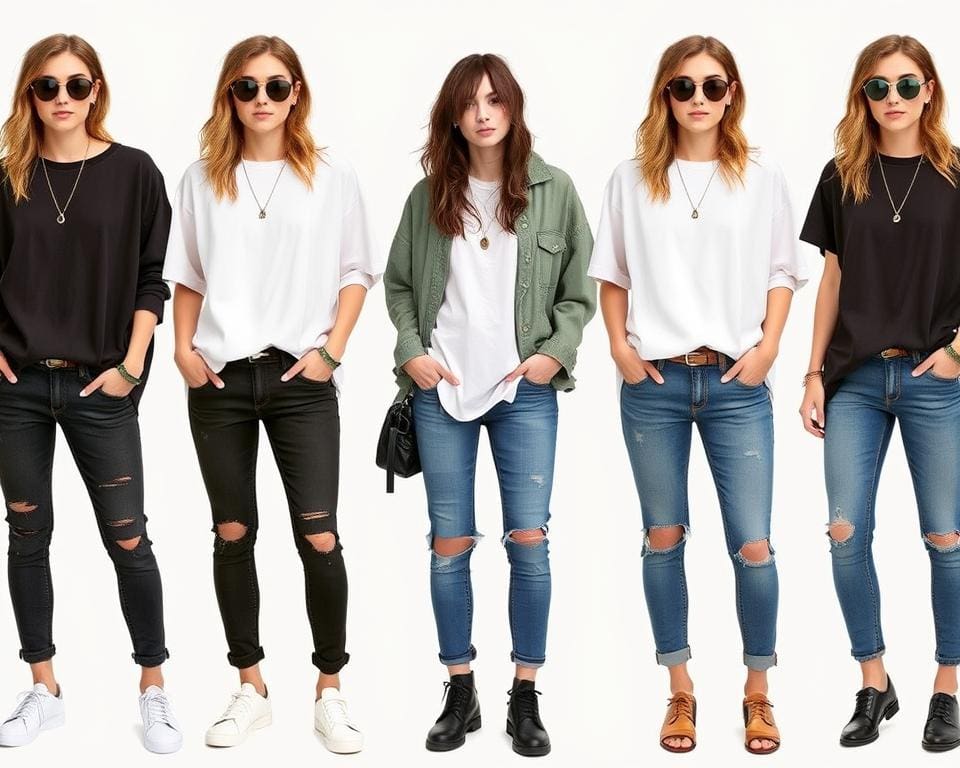 Lässige Outfits mit Jeans für den Alltag