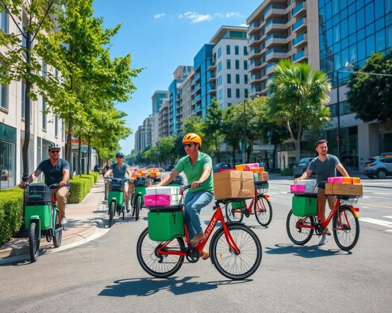Lastenfahrräder mit E-Motor: Nachhaltige Lieferdienste