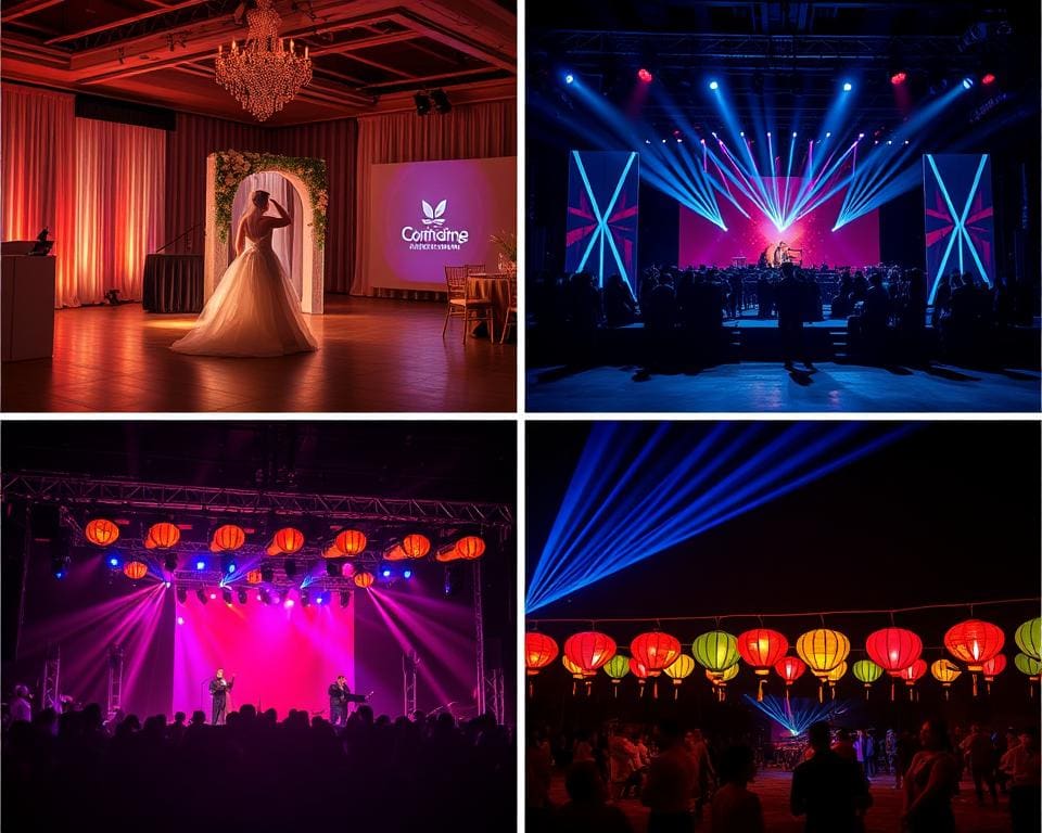 Lichtdesign für verschiedene Veranstaltungsarten