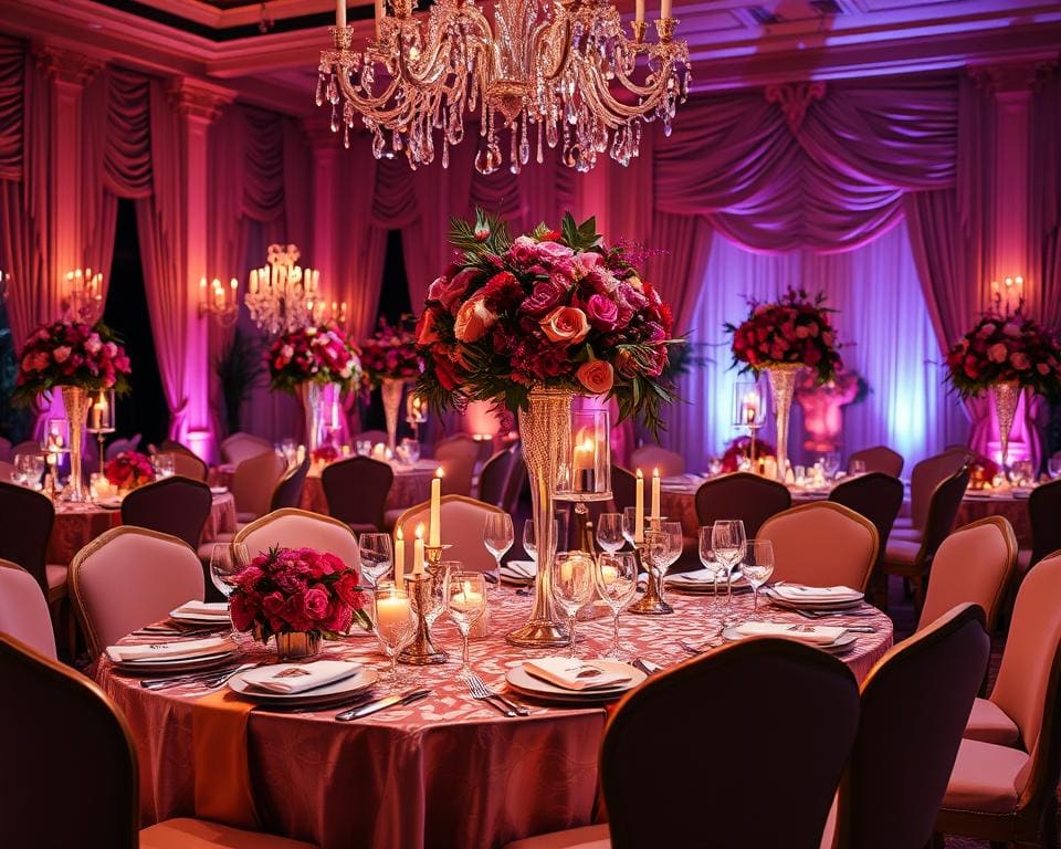 Luxuriöse Dekoration für unvergessliche Ereignisse
