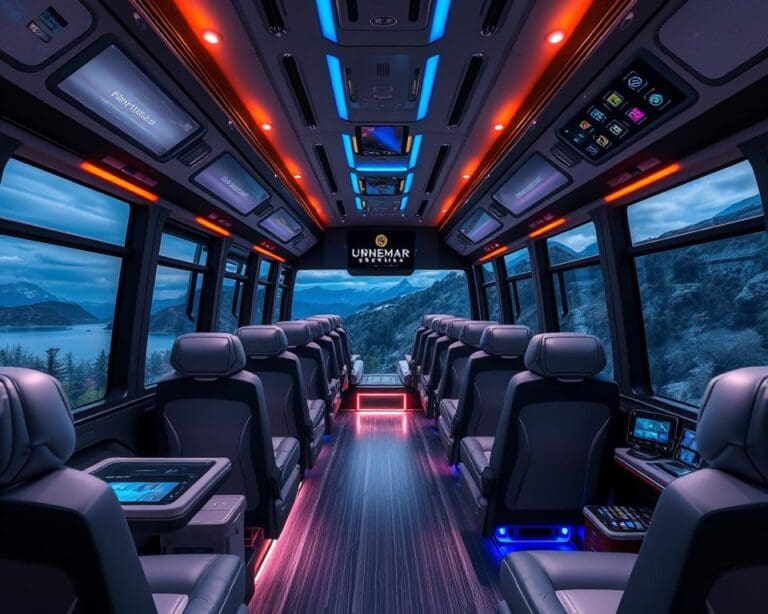 Luxusbussen mit modernster Technologie