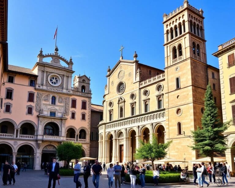 Romanische Architektur in Modena, Italien