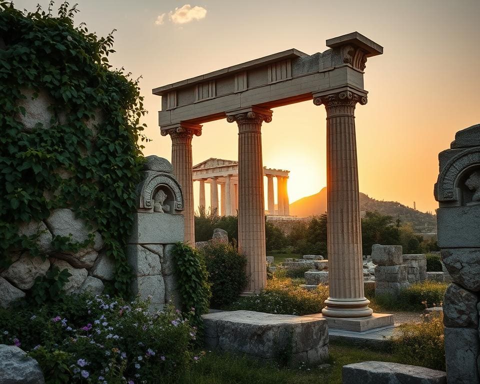 Ruinen in Athen erzählen Geschichten