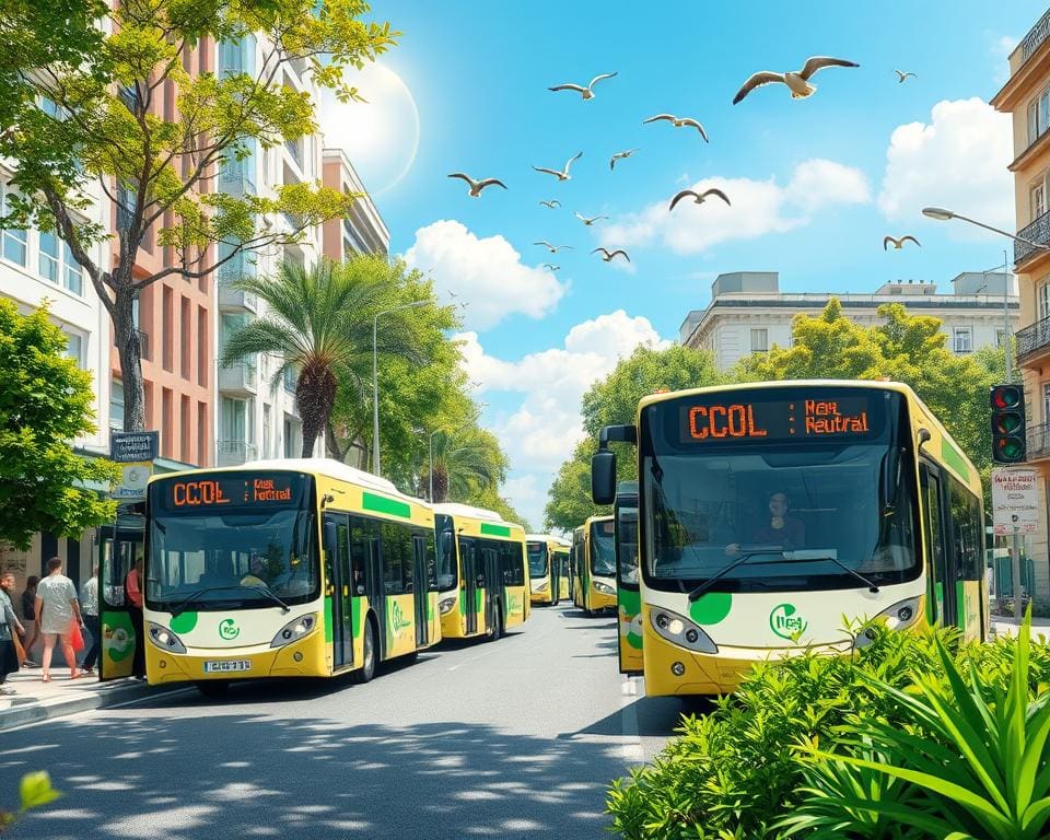 Umweltschutz durch CO₂-neutrale Busse