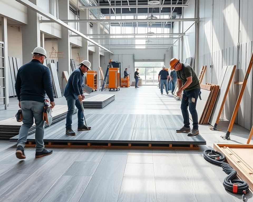 erhöhte Boden Installation